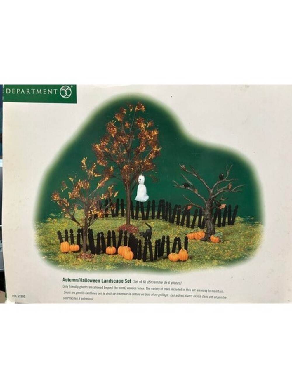Department 56 Autumn/Halloween Landscape Set Village Accessories